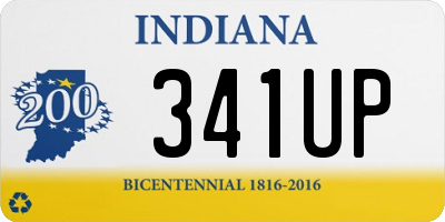 IN license plate 341UP