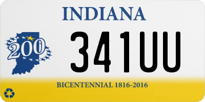 IN license plate 341UU