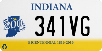 IN license plate 341VG