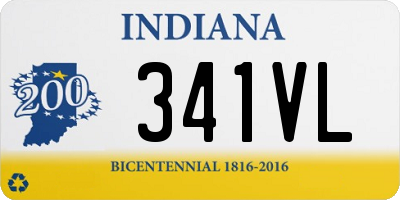 IN license plate 341VL