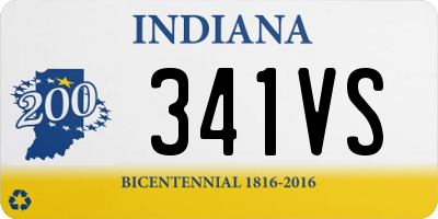 IN license plate 341VS