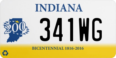 IN license plate 341WG