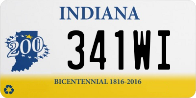 IN license plate 341WI