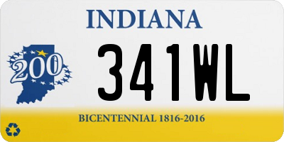 IN license plate 341WL