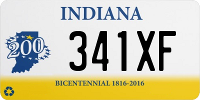 IN license plate 341XF