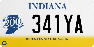 IN license plate 341YA