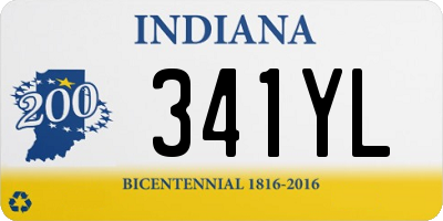 IN license plate 341YL