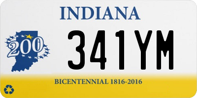 IN license plate 341YM