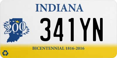 IN license plate 341YN