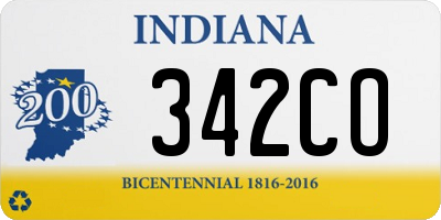 IN license plate 342CO