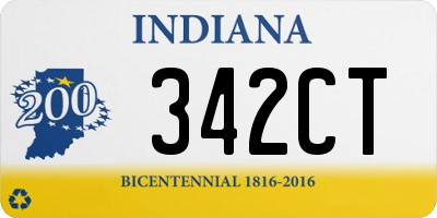 IN license plate 342CT