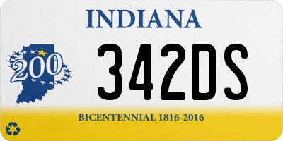 IN license plate 342DS