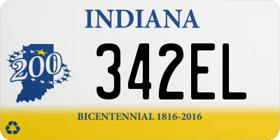 IN license plate 342EL