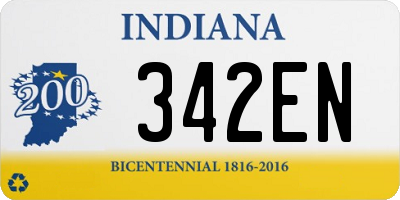 IN license plate 342EN