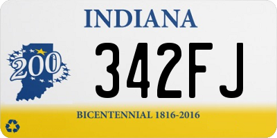 IN license plate 342FJ