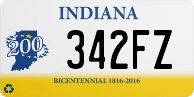 IN license plate 342FZ