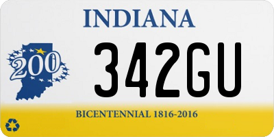 IN license plate 342GU