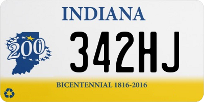 IN license plate 342HJ