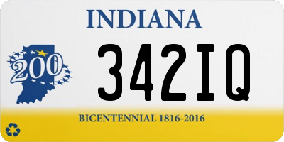 IN license plate 342IQ