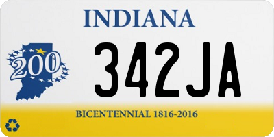 IN license plate 342JA