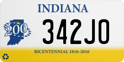 IN license plate 342JO