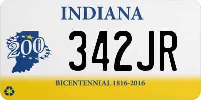 IN license plate 342JR