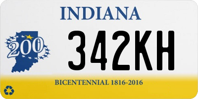 IN license plate 342KH