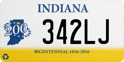 IN license plate 342LJ