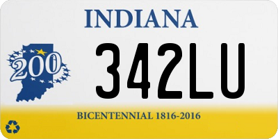 IN license plate 342LU