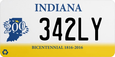 IN license plate 342LY