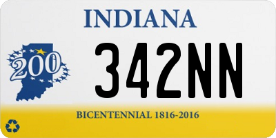 IN license plate 342NN