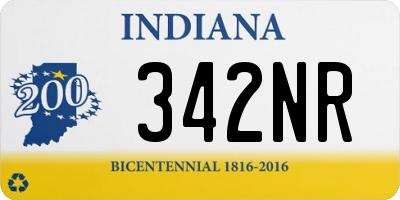 IN license plate 342NR