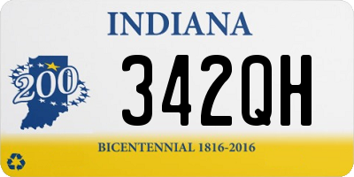 IN license plate 342QH