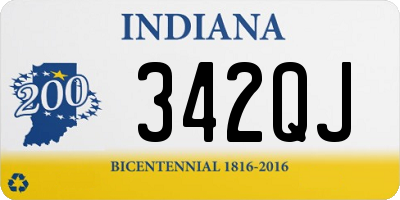 IN license plate 342QJ