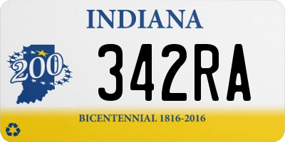 IN license plate 342RA