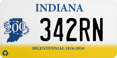 IN license plate 342RN