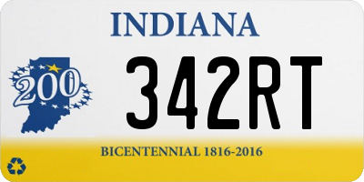 IN license plate 342RT