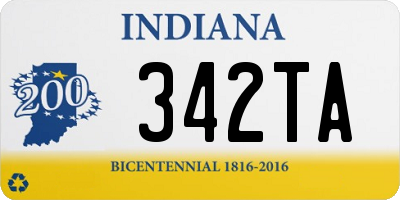 IN license plate 342TA