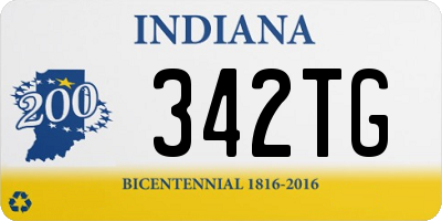 IN license plate 342TG