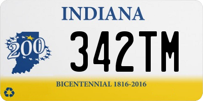 IN license plate 342TM