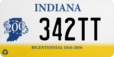 IN license plate 342TT