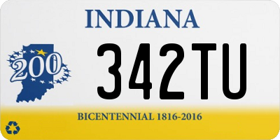 IN license plate 342TU