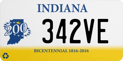 IN license plate 342VE