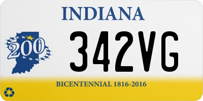 IN license plate 342VG