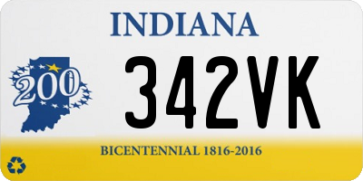 IN license plate 342VK