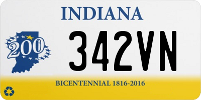 IN license plate 342VN