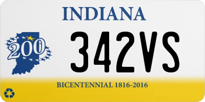 IN license plate 342VS