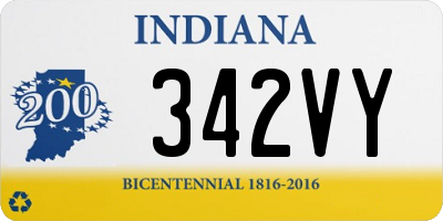 IN license plate 342VY