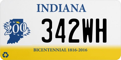 IN license plate 342WH