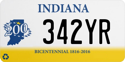 IN license plate 342YR